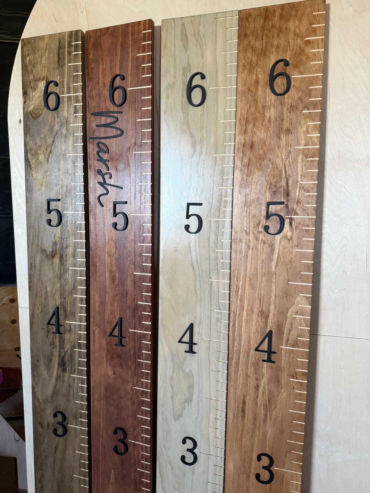 Custom Wooden Growth Ruler – Height Chart Keepsake