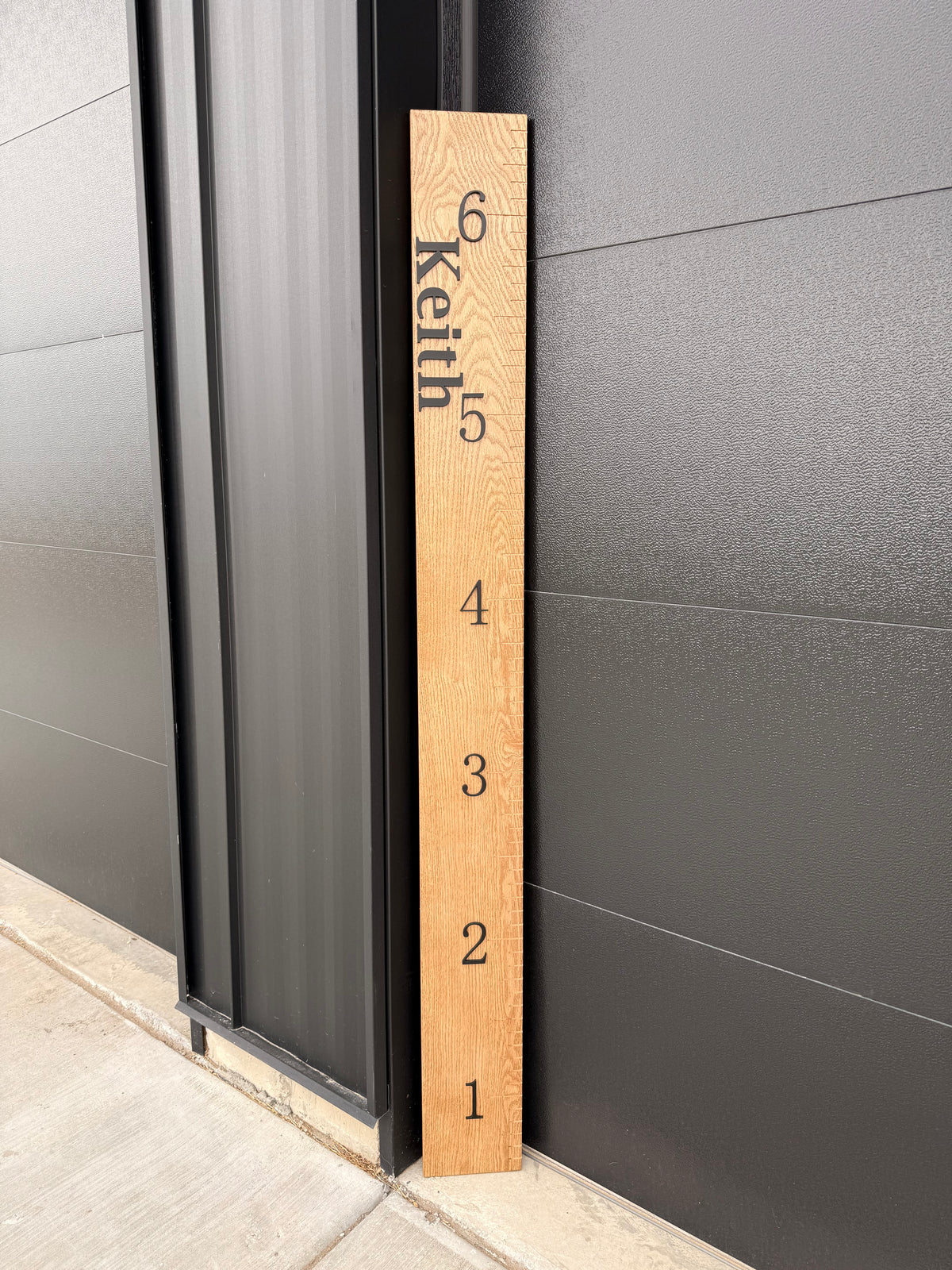 Handmade Oak Growth Ruler
