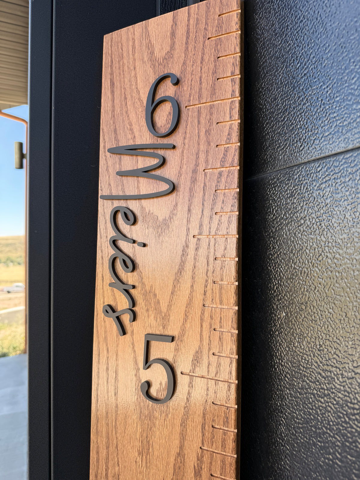 Handmade Oak Growth Ruler