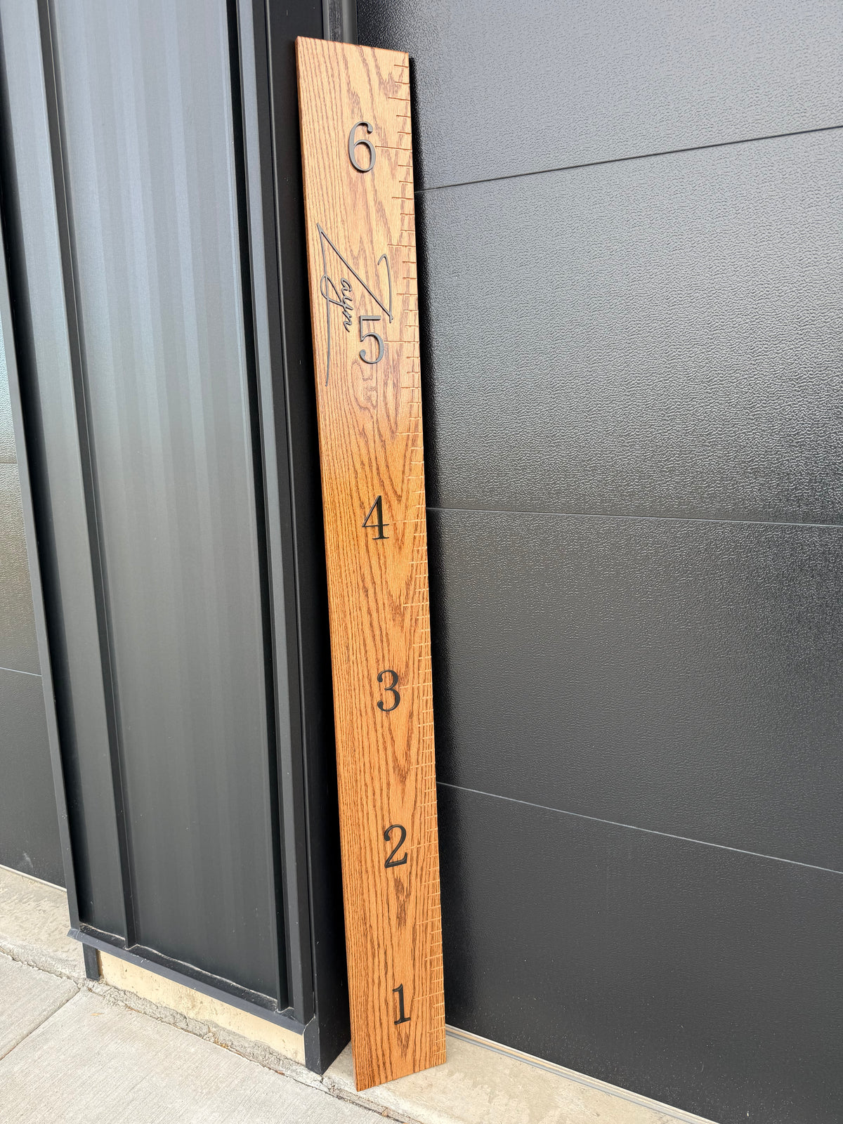 Handmade Oak Growth Ruler