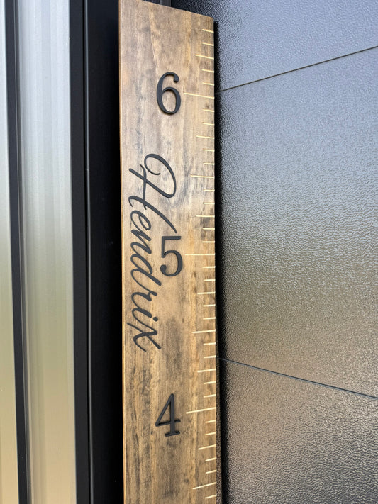 Custom Wooden Growth Ruler – Height Chart Keepsake