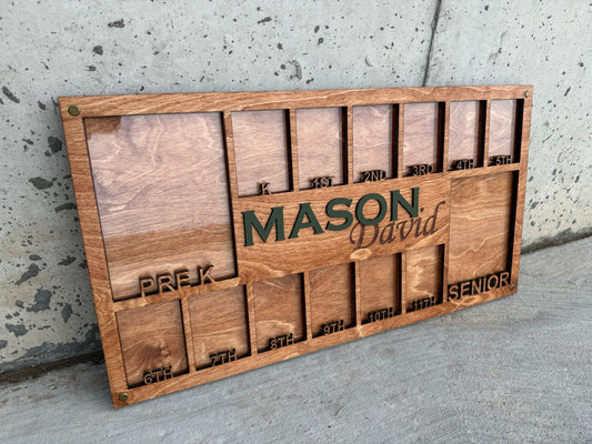 Custom School years Picture Frame - Pre-k to Senior