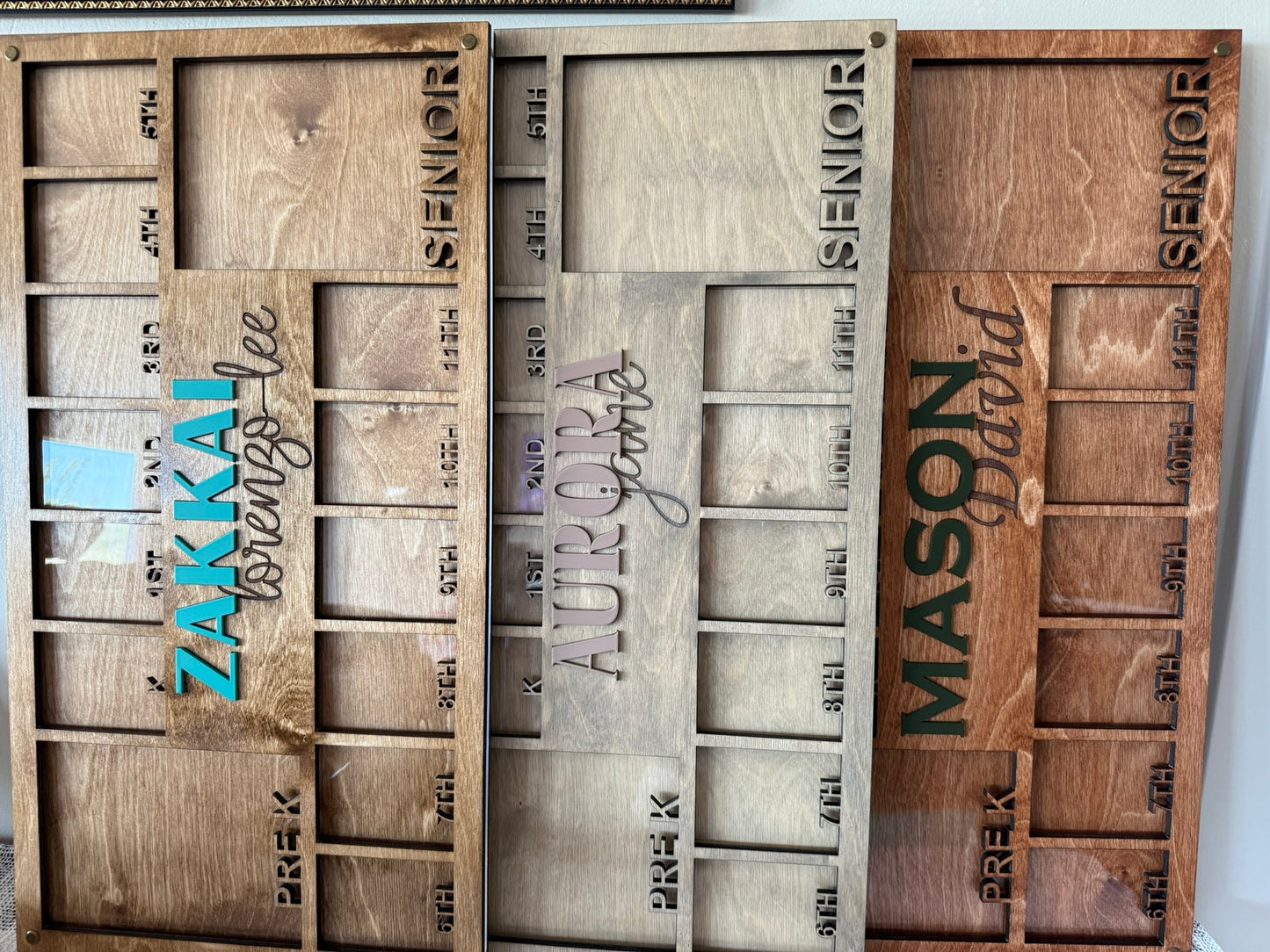 Custom School years Picture Frame - Pre-k to Senior